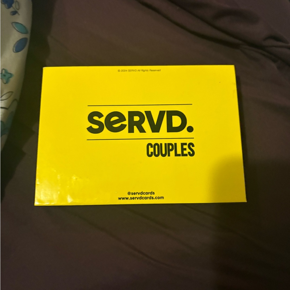 Servd Couples Card Game
